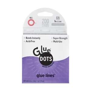  Glue Dots 1 Glue Line Roll 200 Clear Lines: Home & Kitchen