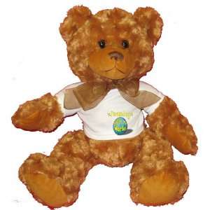   Rock My World Plush Teddy Bear with WHITE T Shirt: Toys & Games