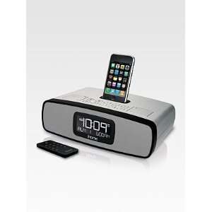  iHome Dual Alarm Clock for iPod/iPhone   Silver: MP3 