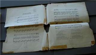 Vintage Russian Sheet Music, LOOKS VERY OLD  