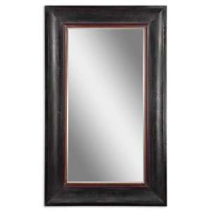   Mirror Distressed Aged Black w/ Antiqued Red Accents: Home Improvement
