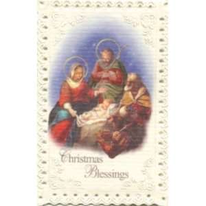  Nativity Lace Holy Card (NS741)   English