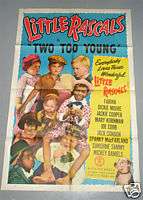 LITTLE RASCALS TWO TOO YOUNG   Movie Poster   1950  
