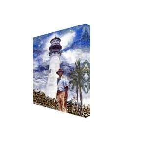   of the Cape Florida Lighthouse   Key Biscayne Flroida 