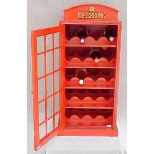  British Telephone Booth Wine Cabinet
