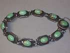 STERLING SILVER VINTAGE 1920S ARTS AND CRAFTS TURQUOIS