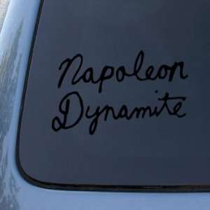 NAPOLEON DYNAMITE   Vinyl Car Decal Sticker #1670  Vinyl Color: Black