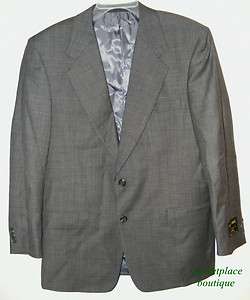 NORMAN HILTON Columbia ★ Gray NEW $800 Suit BLAZER JACKET Mens 39 