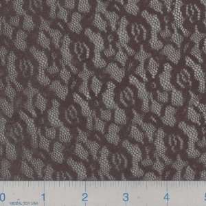  56 Wide Stretch Lace Black Fabric By The Yard: Arts 