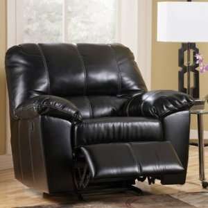  Market Square Decker Black Recliner with Power: Furniture 