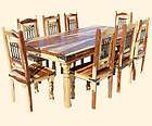 rustic dining table, Solid Wood Furniture items in 9 pc dining store 