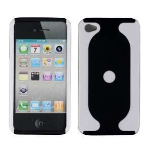   4G 2 TONE Rubber Paint white/black Rubberized Hard Protector Case