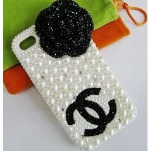   /Protector,White Case with Black Flower Cell Phones & Accessories