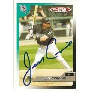   Jeff Conine Signed Florida Marlins 2005 Total Card: Sports & Outdoors