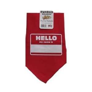  The Dog Perk Corp   Fun Dog Bandana  Hi My Name Is Pet 