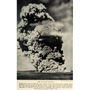 1934 Print Hawaiian Islands Archipelago Kilauea Volcano 1924 Eruption 
