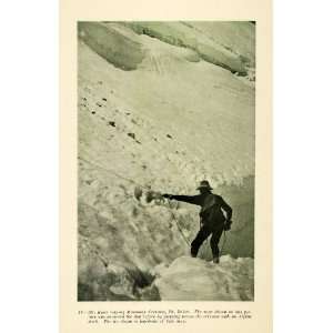   Kiser Mammoth Crevasse Mount Baker Climbing   Original Halftone Print