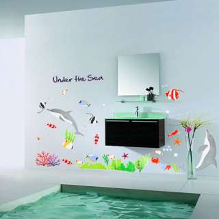 Bathroom Mosaic Wall Mural Removable Deco Sticker Decal Playful 