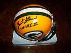Green Bay Packers Quarterback Bart Starr Signed NFL Mini Helmet w SB 