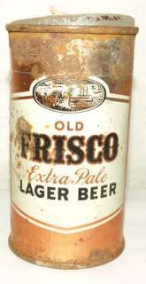 Old Frisco Beer IRTP Flat Top Beer Can Extra Pale Lager  