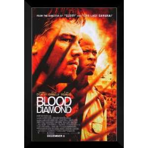 Blood Diamond FRAMED 27x40 Movie Poster