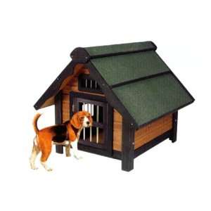  NEW Dog Cat Pet Wooden House Cabin Bed Lounger: Home 