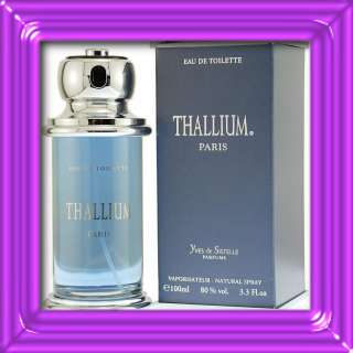 Thallium by Yves De Sistelle Cologne edt (eau de toilette) for Men 3.4 