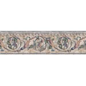 Formal Faux Wall Border in Navy Blue Formal Faux Wall 