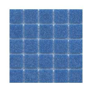  12 x 12 In. Ocean Blue Glass Blue Mosaic Tile Kitchen 