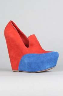   Shoes The Zinger Shoe in Red and Blue Suede,Shoes for Women: Shoes
