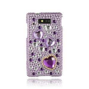  Motorola WX435 Triumph Full Diamond Graphic Case   Purple 