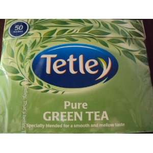 Tetley Pure Green Tea  50 Tea Bags  UK Grocery & Gourmet Food