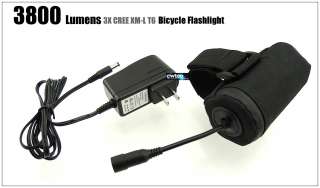   XML XM L T6 LED 3800Lum Bike Bicycle Light Lamp HeadLamp HeadLight SET