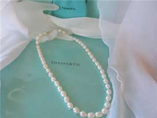 Tiffany & Co. Oval Cultured Freshwater Pearl Sterling Silver Clasp 