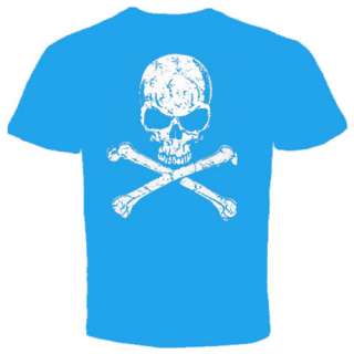big skull crossbones skeleton danger emo punk pirate  