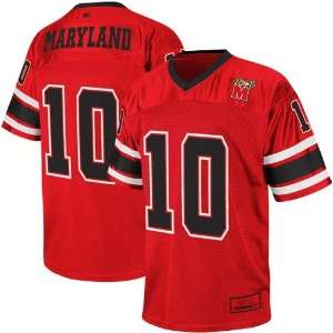 Maryland Terrapins #10 Stadium Replica Football Jersey   Red (XX Large 
