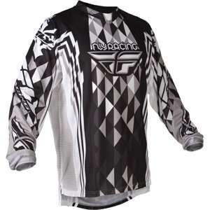  Fly Racing Kinetic Jersey Black/White 2012: Everything 