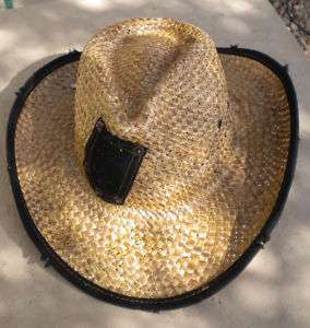Pug Gear Straw Hat Cowboy Style With Patch  