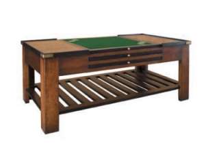Birch and Cherry Wood Game Table, Six Game Boards  