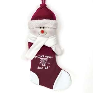  BSS   Texas A&M Aggies NCAA Snowman Holiday Stocking (22 