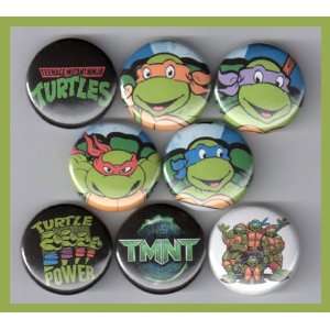  Teenage Mutant Ninja Turtles Set of 8   1 Inch Buttons 