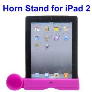  Unique Retro Silicone Horn Stand with Speaker for iPad 2 
