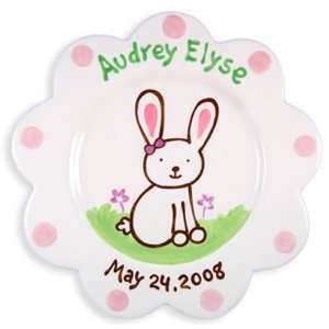  Girl Bunny Personalized Plate: Everything Else