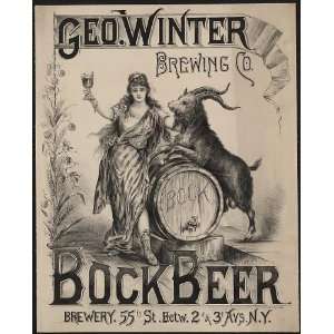  Geo Winter Brewing Company,Bock Beer,NY,billy goat,1900 