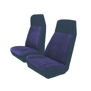   Bucket Seat Upholstery with Blue Regal Velour Inserts: Automotive