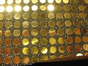 685 SEQUIN FABRIC BLACK/GOLD 12 X 20 INCHES SPECIALTY  