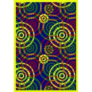  Joy Carpets Dottie 10 9 x 13 2 rainbow Area Rug 