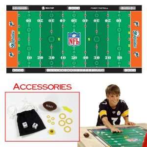  NFLR Licensed Finger FootballT Game Mat   Dolphins Toys & Games