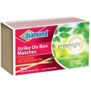   Diamond Strike On Box Greenlight Matches 300 Ct: Sports & Outdoors