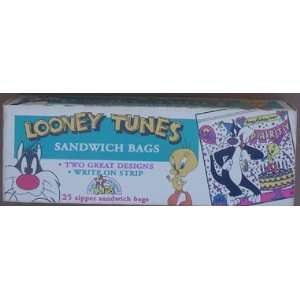   Looney Tune Sandwich Zipper Bags Unopen Box Of 25: Everything Else